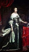 Apres Beaubrun Anne d'Autriche en costume royal USA oil painting artist